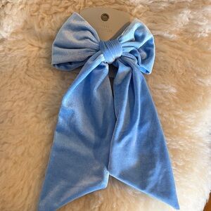 Brand New Sky Blue Velvet Hair Bow from Urban Outfitters